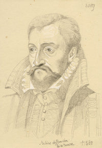 William J. Tipping, Portrait of Antoine de Bourbon, King of Navarre–1856 drawing