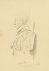 William J. Tipping, Portrait of Charles IX King of France –1856 graphite drawing