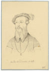 William J. Tipping, Portrait of Louis II de la Trémoille – 1856 graphite drawing