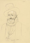 William J. Tipping, Portrait of Henry IV, King of France – 1856 graphite drawing