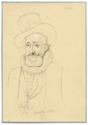 William J. Tipping, Portrait of Henry IV, King of France – 1856 graphite drawing