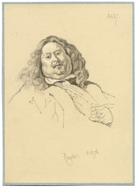 William J. Tipping, Portrait of Admiral Michiel de Ruyter –1856 graphite drawing