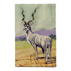 Leland M. Dundas, African Greater Kudu Antelope – 1920s watercolour painting