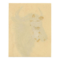 Leland M. Dundas, Blue Wildebeest, Kenya, Africa – 1920s watercolour painting