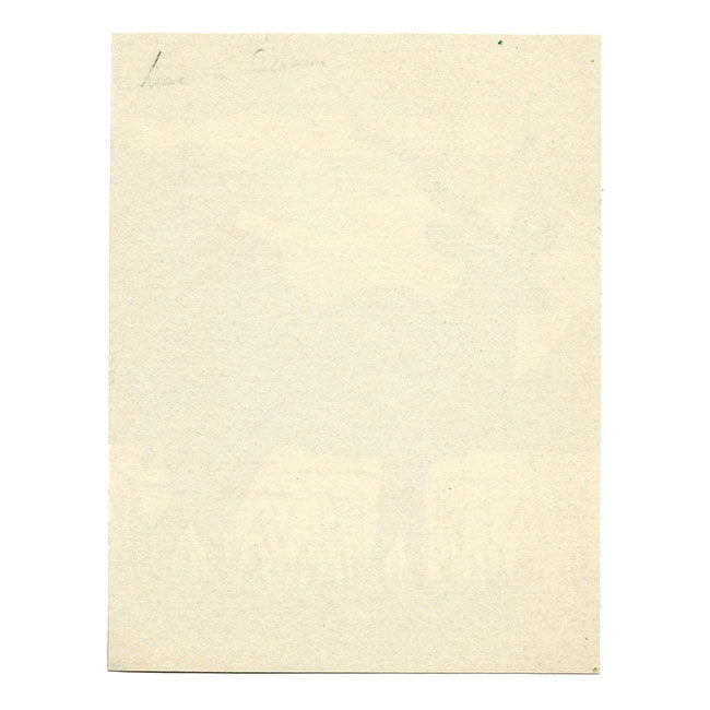 Leland M. Dundas, Eland Antelope Silhouette, Africa – 1920s watercolour painting