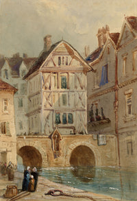 William Callow RWS, Rotterdam Canal – mid-19th-century watercolour painting