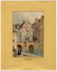 William Callow RWS, Rotterdam Canal – mid-19th-century watercolour painting