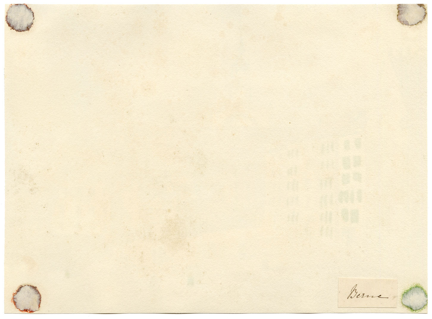 Bern Town Square, Switzerland – Original 1863 watercolour painting