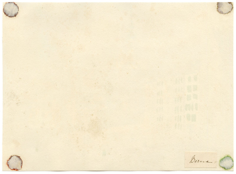 Bern Town Square, Switzerland – Original 1863 watercolour painting