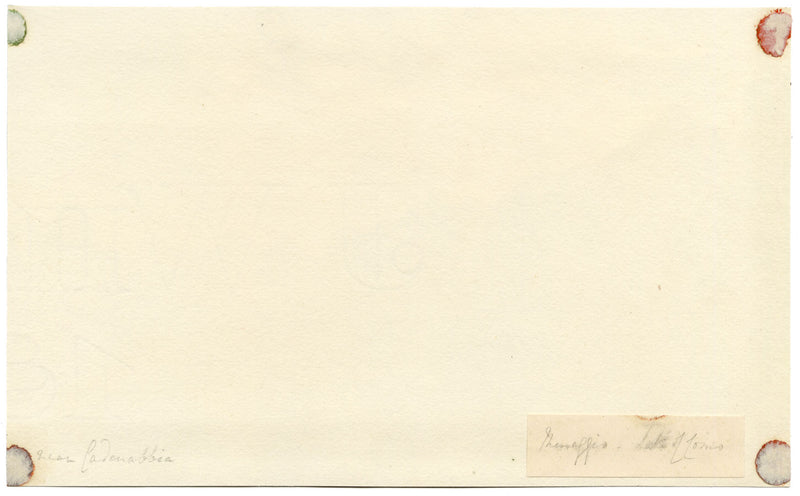 Lake Como, Menaggio near Cadenabbia, Italy – Original 1868 watercolour painting