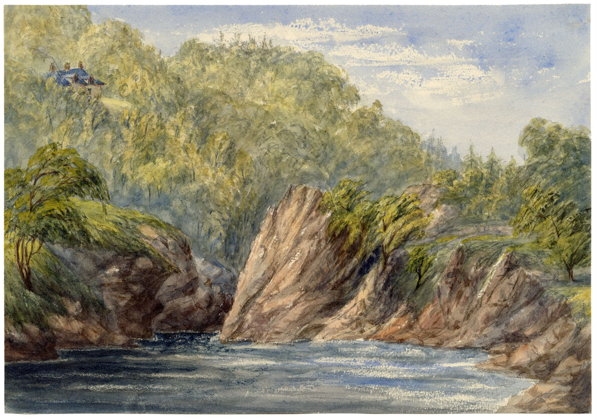 Pass of Killiecrankie, Scotland – Original 1871 watercolour painting