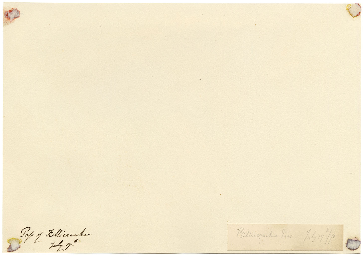 Pass of Killiecrankie, Scotland – Original 1871 watercolour painting