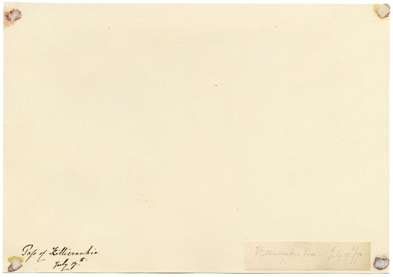 Pass of Killiecrankie, Scotland – Original 1871 watercolour painting