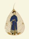 Chinese Bodhi Peepal Leaf Painting Late 18th-century – Qing Dynasty Imperial Official
