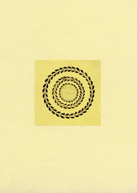 Microcalligraphy Lord's Prayer in Roundel – Original c.1831 pen & ink drawing