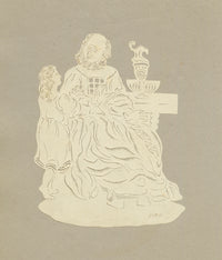 S.M.S., Regency Papercut Neoclassical Holy Roman Emperor – c.1831 ephemera