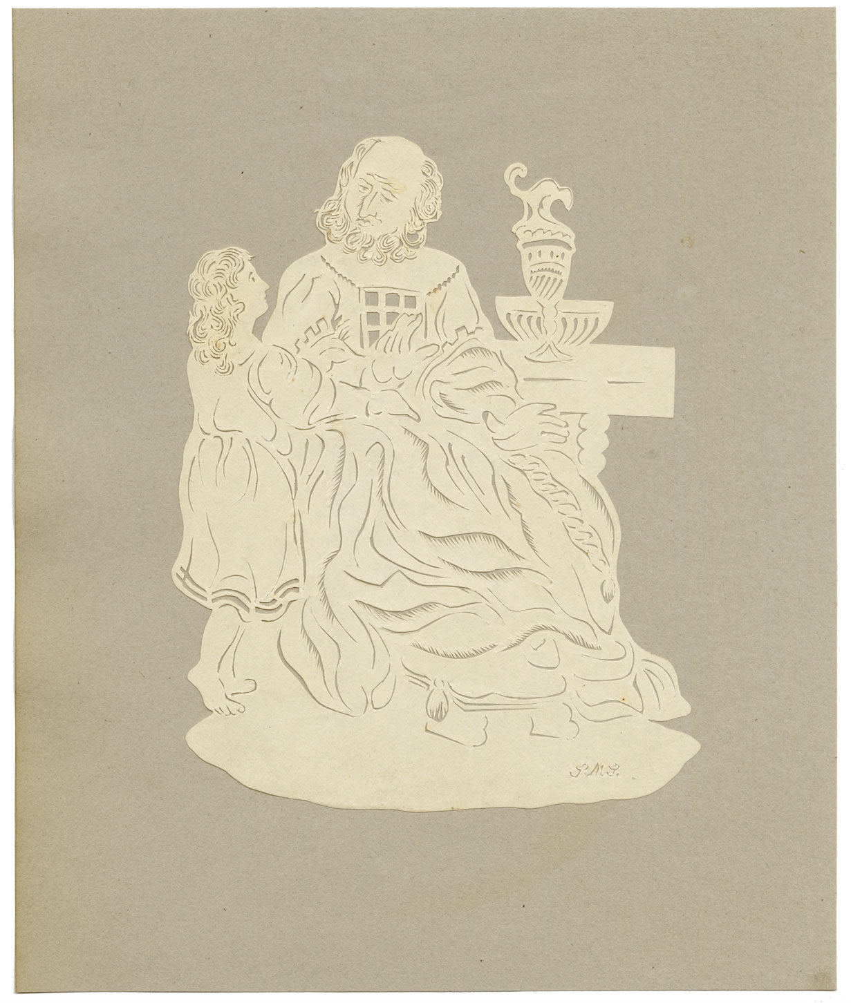 S.M.S., Regency Papercut Neoclassical Holy Roman Emperor – c.1831