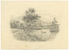 C.W., Possibly Gainsborough Park, Yorkshire – Original c.1831 graphite drawing
