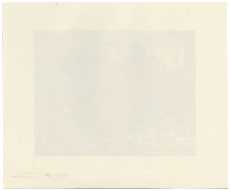 R.J. Blesard, Egglestone Abbey & River Tees nr Barnard Castle – 1834 watercolour