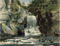 R.J. Blesard, Thornton Force, Kingsdale, Yorkshire Dales – 1833 watercolour