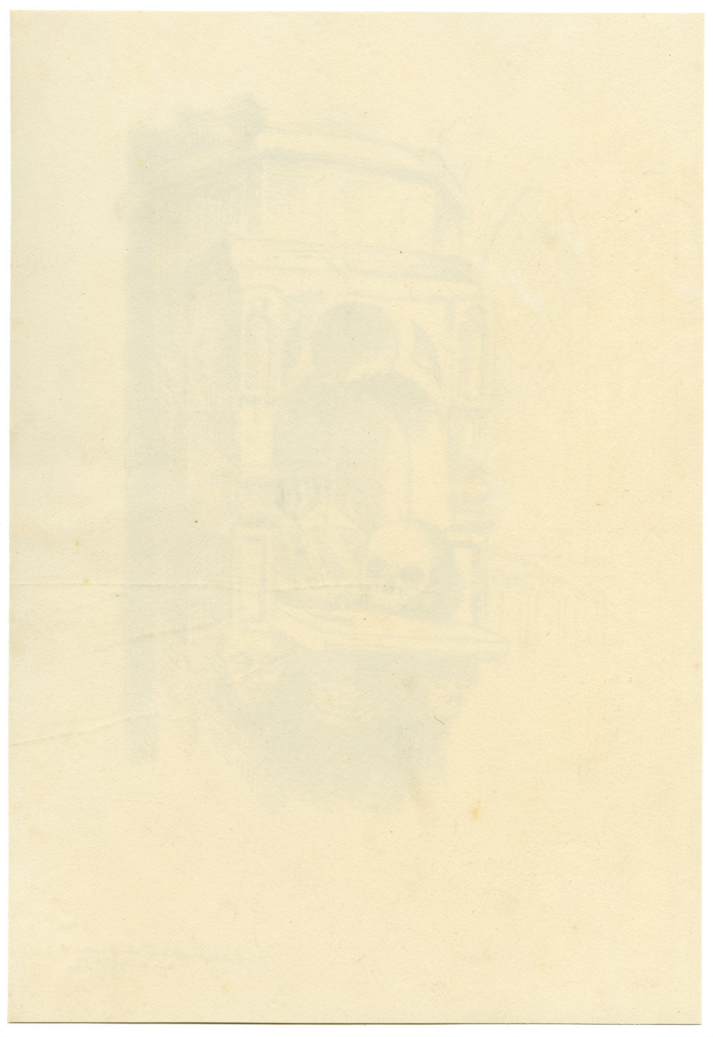 R.J. Blesard, Niche, Kirkby Malham Church, Yorkshire Dales–1833 graphite drawing