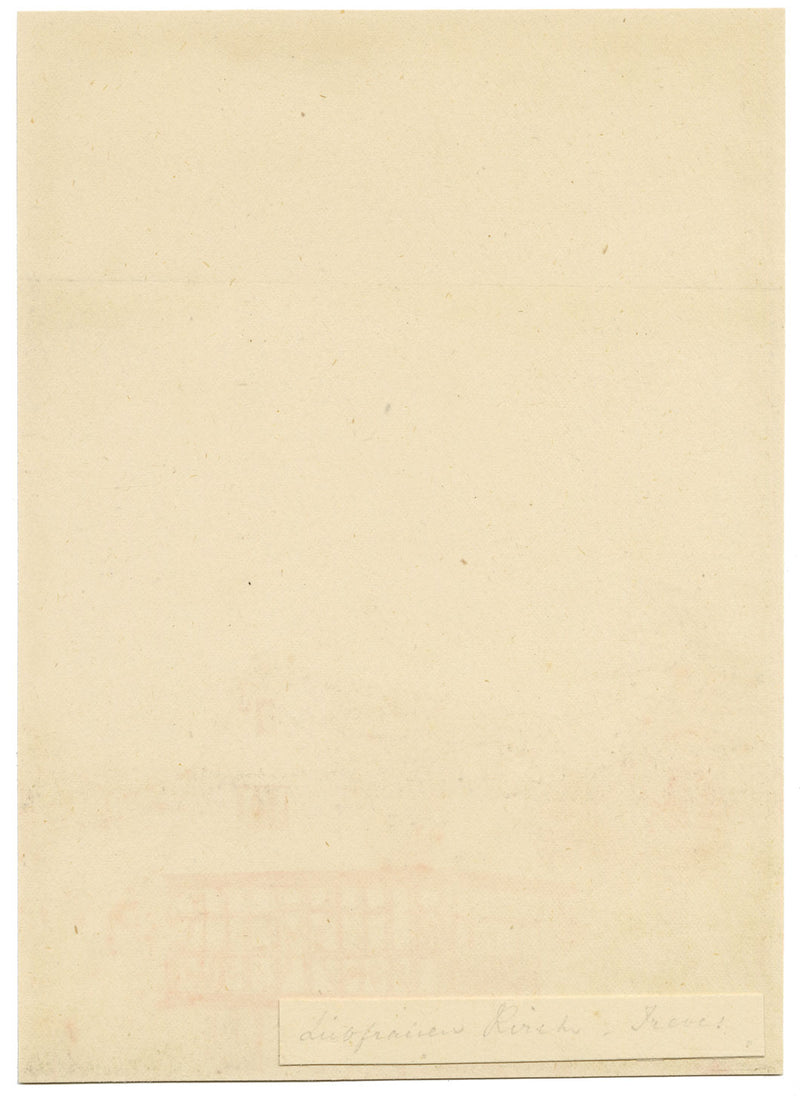 Liebfrauenkirche, Trier, Germany – c.1874 watercolour painting