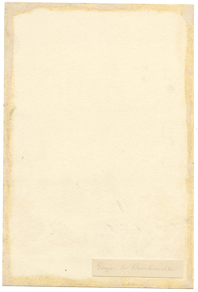 St George's Abbey, Boscherville, Normandy, France – c.1874 watercolour painting