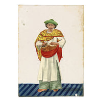 Indian Company School Mica Paintings – Set of 8 Musicians & Nautch Dancing Women, Early 19th-century