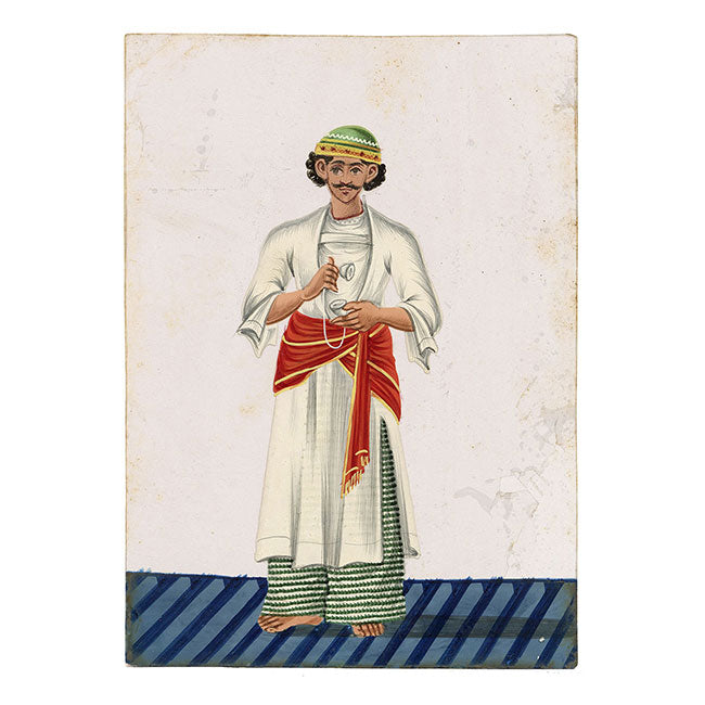 Indian Company School Mica Paintings – Set of 8 Musicians & Nautch Dancing Women, Early 19th-century