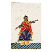 Indian Company School Mica Paintings – Set of 24 Nautch Dancing Girls & Musicians, 19th-century