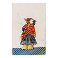 Indian Company School Mica Paintings – Set of 24 Nautch Dancing Girls & Musicians, 19th-century