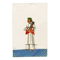 Indian Company School Mica Paintings – Set of 24 Nautch Dancing Girls & Musicians, 19th-century