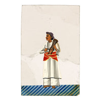 Indian Company School Mica Paintings – Set of 24 Nautch Dancing Girls & Musicians, 19th-century