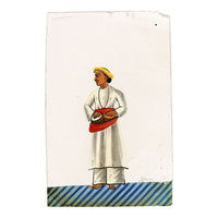 Indian Company School Mica Paintings – Set of 24 Nautch Dancing Girls & Musicians, 19th-century