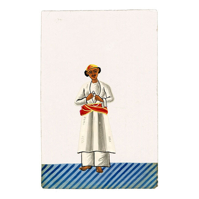 Indian Company School Mica Paintings – Set of 24 Nautch Dancing Girls & Musicians, 19th-century