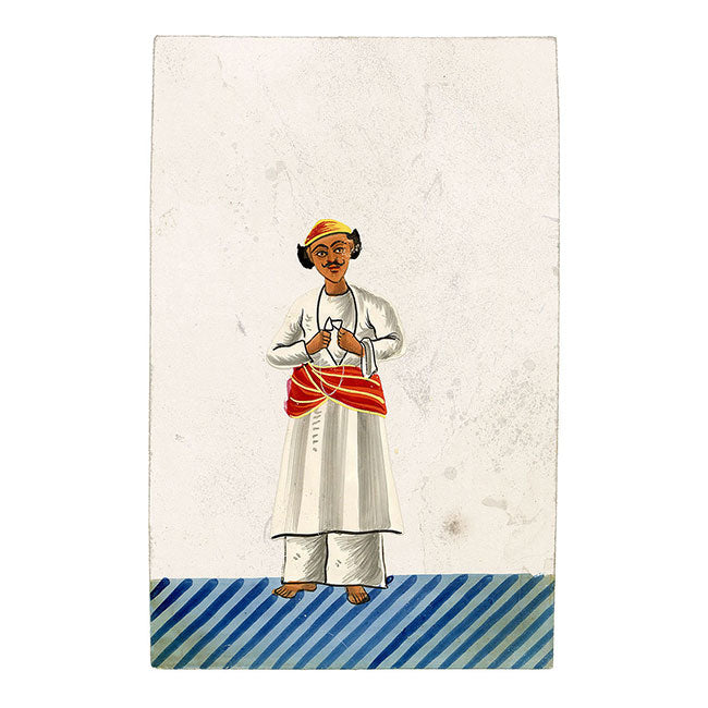 Indian Company School Mica Paintings – Set of 24 Nautch Dancing Girls & Musicians, 19th-century