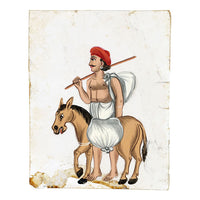 Indian Company School Mica Paintings – Set of 8 Street Sellers & Trades, 19th-century