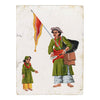 Indian Company School Mica Paintings – Set of 8 Street Sellers & Trades, 19th-century