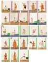 Indian Company School Mica Paintings – Set of 23 Trades, Occupations & Ascetics, 19th-century