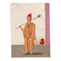 Indian Company School Mica Paintings – Set of 23 Trades, Occupations & Ascetics, 19th-century