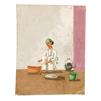 Indian Company School Mica Paintings – Set of 23 Trades, Occupations & Ascetics, 19th-century
