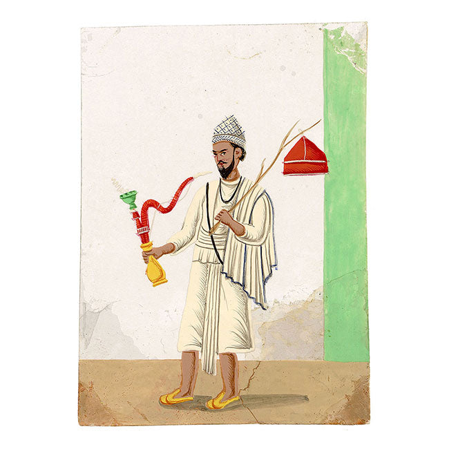 Indian Company School Mica Paintings – Set of 23 Trades, Occupations & Ascetics, 19th-century