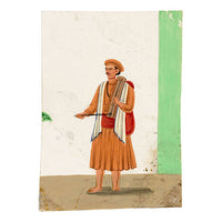 Indian Company School Mica Paintings – Set of 23 Trades, Occupations & Ascetics, 19th-century