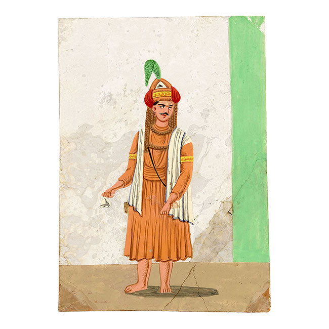 Indian Company School Mica Paintings – Set of 23 Trades, Occupations & Ascetics, 19th-century