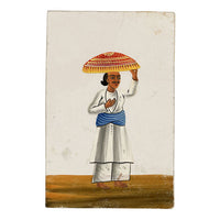 Indian Company School Mica Paintings – Set of 16 Trades & Occupations, 19th-century