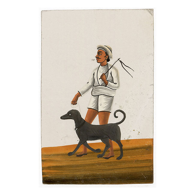 Indian Company School Mica Paintings – Set of 16 Trades & Occupations, 19th-century