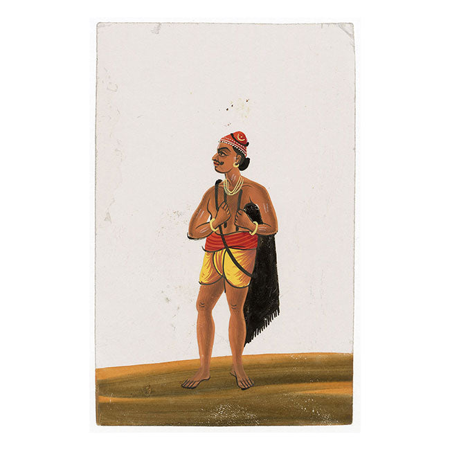 Indian Company School Mica Paintings – Set of 16 Trades & Occupations, 19th-century