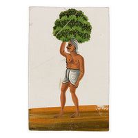 Indian Company School Mica Paintings – Set of 16 Trades & Occupations, 19th-century