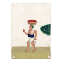 Indian Company School Mica Paintings – Set of 14 Wandering Ascetics, 19th-century