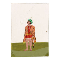 Indian Company School Mica Paintings – Set of 14 Wandering Ascetics, 19th-century